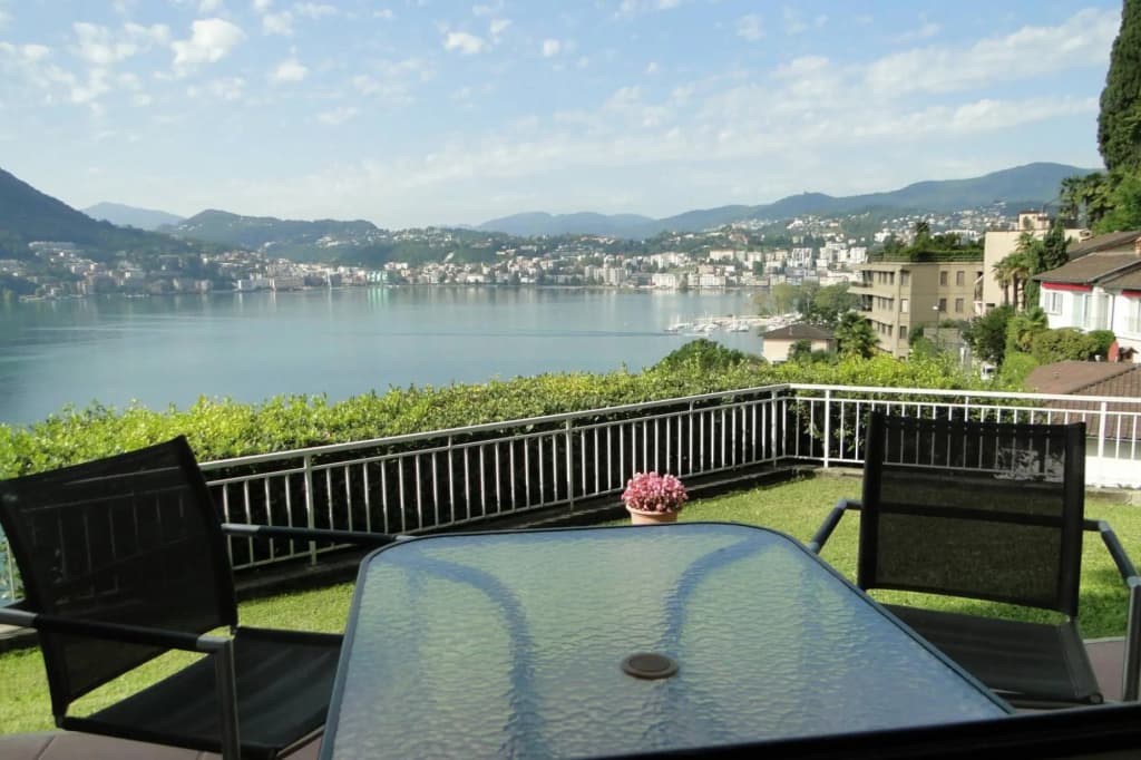 Lugano With Panorama From Castagnola Condo